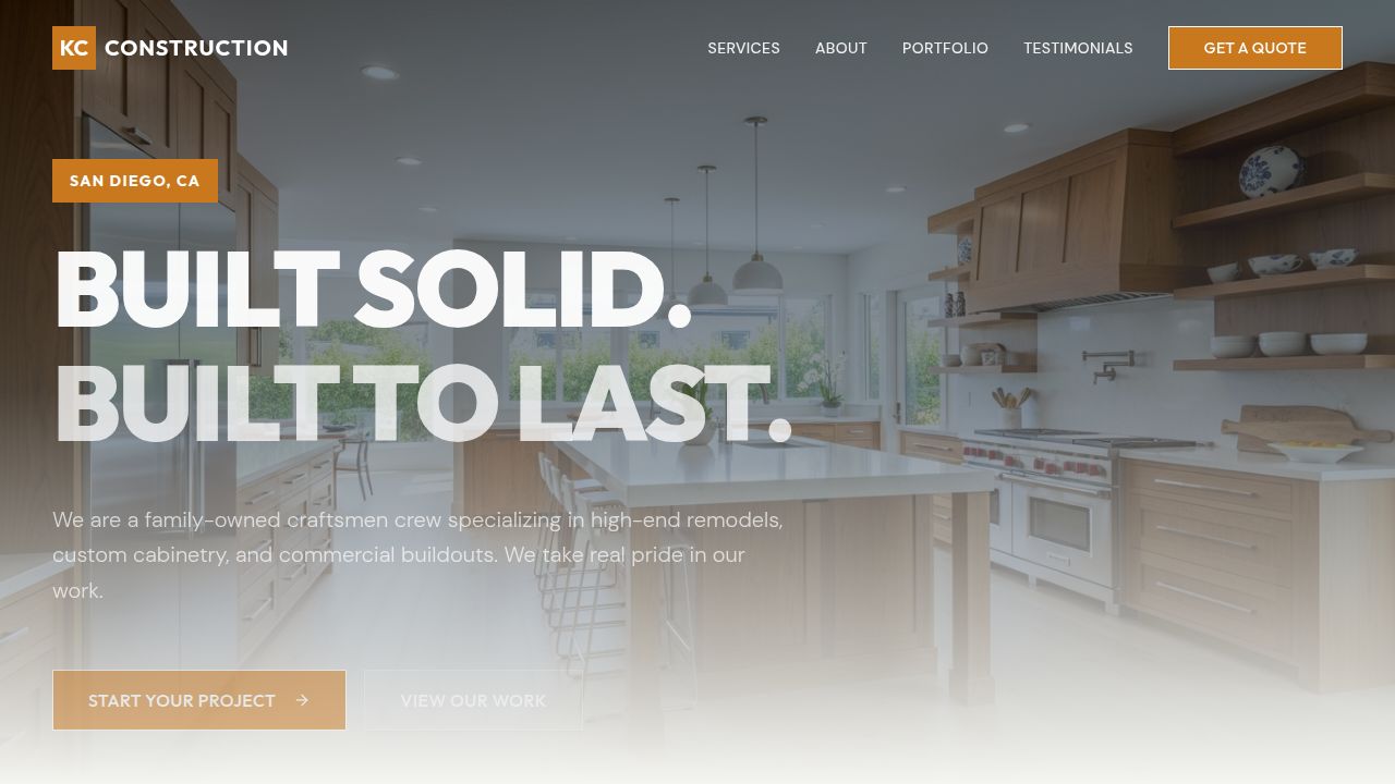 KC Construction | San Diego General Contractor | Remodels, Cabinetry ...